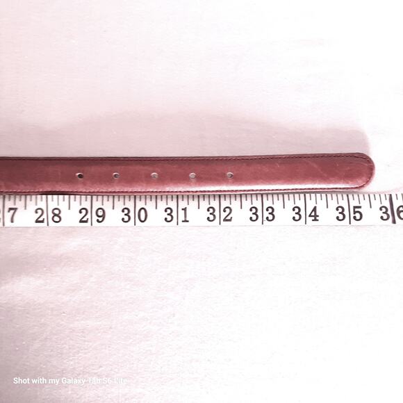 Dockers Leather Belt Mens Small Waist Burnt Umber Brown - Picture 9 of 10